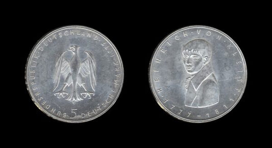 Germany Njemačka 5 Mark 1977 – Heinrich von Kleist