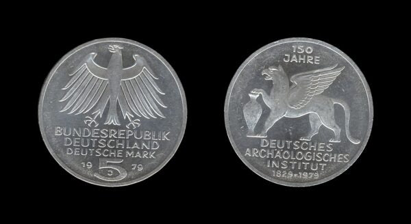 Germany Njemačka 5 Mark 1979 – German Archaeological Institute