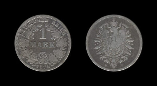 Germany Njemačka 1 Mark 1875 F – Wilhelm I