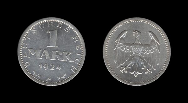 Germany Njemačka 3. Reich 1 Reichsmark 1924 A