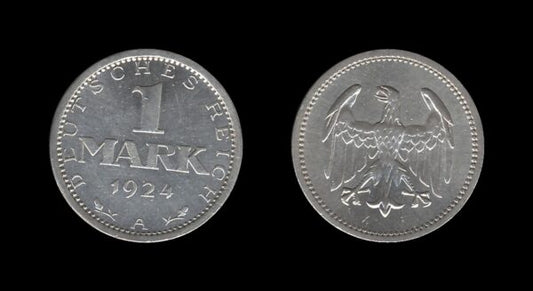 Germany Njemačka 3. Reich 1 Reichsmark 1924 A