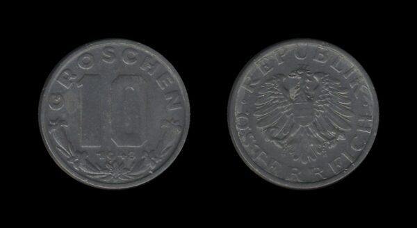 Austria Austrija 10 Groschen 1948