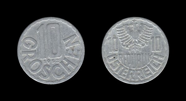 Austria Austrija 10 Groschen 1952