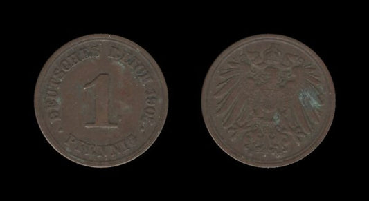 Germany Njemačka 1 Pfennig 1905 E – Wilhelm II