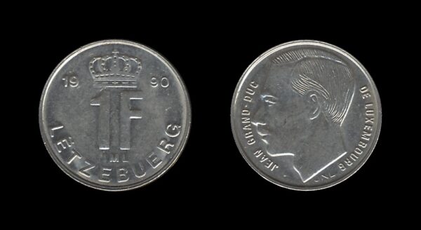 Luxembourg Luksemburg 1 Franc 1990 – Jean