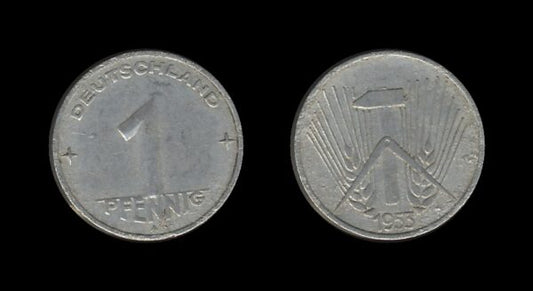 Germany Njemačka DDR 1 Pfennig 1953