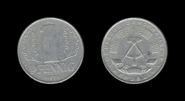 Germany Njemačka DDR 1 Pfennig 1975