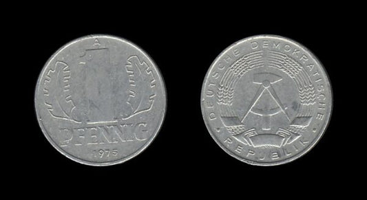 Germany Njemačka DDR 1 Pfennig 1975