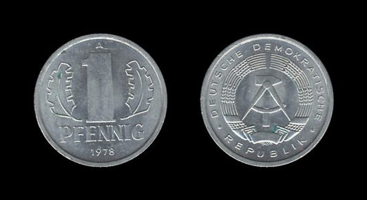 Germany Njemačka DDR 1 Pfennig 1978