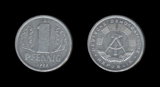 Germany Njemačka DDR 1 Pfennig 1982