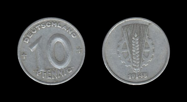 Germany Njemačka DDR 10 Pfennig 1948