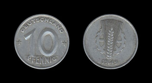 Germany Njemačka DDR 10 Pfennig 1949