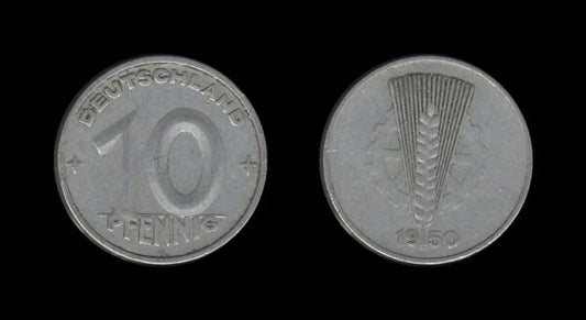 Germany Njemačka DDR 10 Pfennig 1950