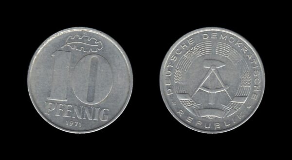 Germany Njemačka DDR 10 Pfennig 1971