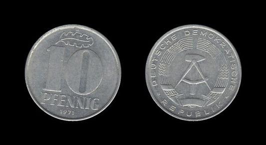 Germany Njemačka DDR 10 Pfennig 1971