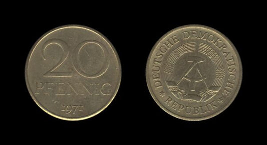 Germany Njemačka DDR 20 Pfennig 1971