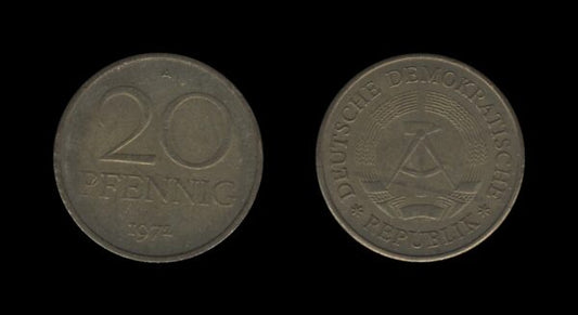 Germany Njemačka DDR 20 Pfennig 1972