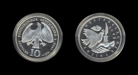 Germany Njemačka 10 Mark 1998 A – Peace of Westphalia