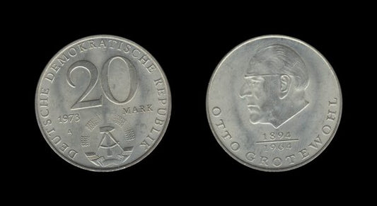 Germany Njemačka DDR 20 Mark 1973 – Otto Grotewohl