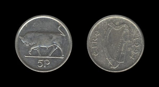 Ireland Irska 5 Pence 1994