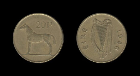 Ireland Irska 20 Pence 1986