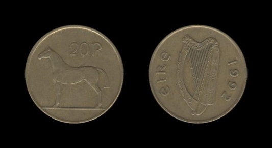 Ireland Irska 20 Pence 1992