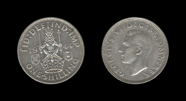 United Kingdom Velika Britanija 1 Shilling 1944 – George VI (Scottish crest)