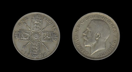 United Kingdom Velika Britanija 1 Florin 1920 – George V