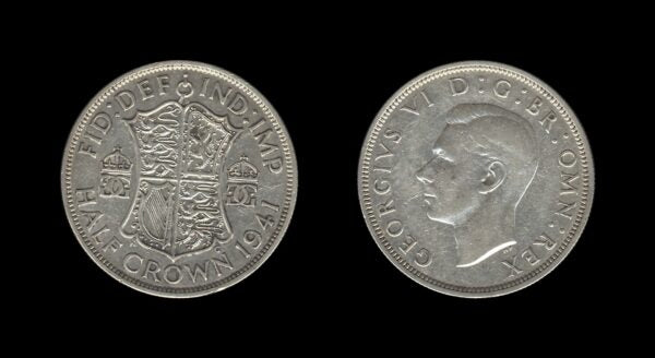 United Kingdom Velika Britanija 1/2 Crown 1941 – George VI