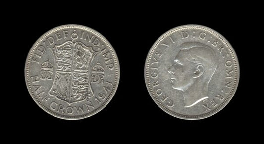 United Kingdom Velika Britanija 1/2 Crown 1941 – George VI