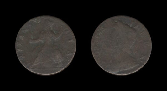 United Kingdom Velika Britanija 1/2 Penny 1729-1739 – George II