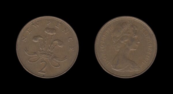 United Kingdom Velika Britanija 2 New Pence 1971 – Elizabeth II