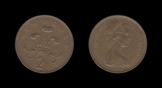 United Kingdom Velika Britanija 2 New Pence 1971 – Elizabeth II