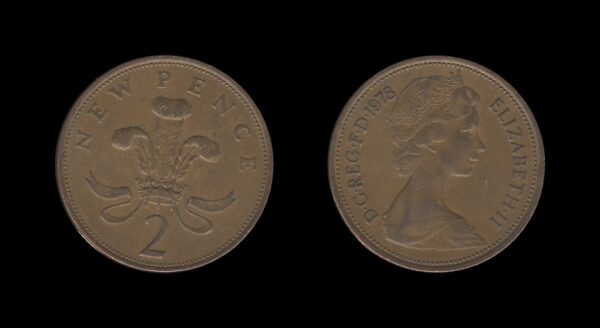 United Kingdom Velika Britanija 2 New Pence 1978 – Elizabeth II