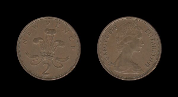 United Kingdom Velika Britanija 2 New Pence 1979 – Elizabeth II