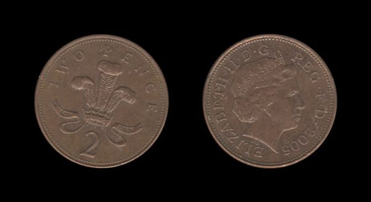 United Kingdom Velika Britanija 2 Pence 2005 – Elizabeth II