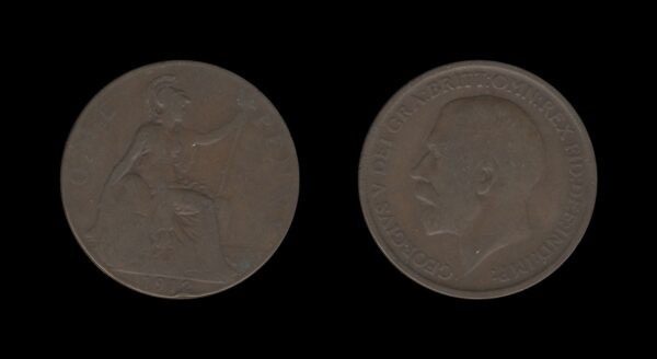 United Kingdom Velika Britanija 1 Penny 1912 – George V