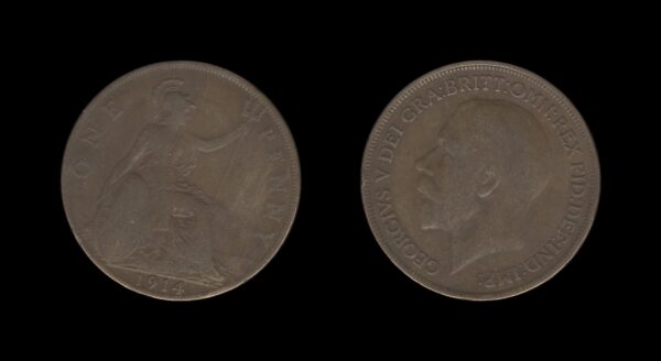 United Kingdom Velika Britanija 1 Penny 1914 – George V