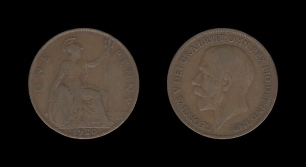 United Kingdom Velika Britanija 1 Penny 1920 – George V