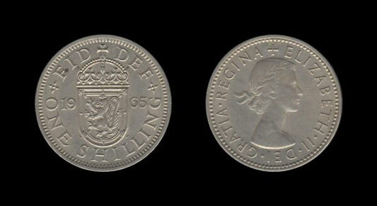 United Kingdom Velika Britanija 1 Shilling 1965 – Elizabeth II (Scottish crest)