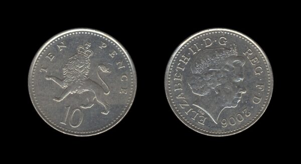 United Kingdom Velika Britanija 10 Pence 2006 – Elizabeth II