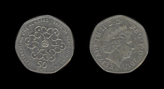 United Kingdom Velika Britanija 50 Pence 2010 – Girlguiding – Elizabeth II