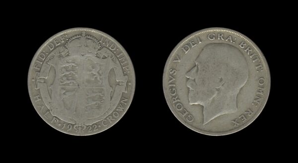 United Kingdom Velika Britanija 1/2 Crown 1922 – George V