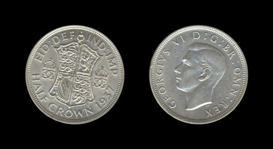 United Kingdom Velika Britanija 1/2 Crown 1937 – George VI