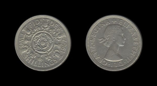 United Kingdom Velika Britanija 2 Shillings 1967 – Elizabeth II