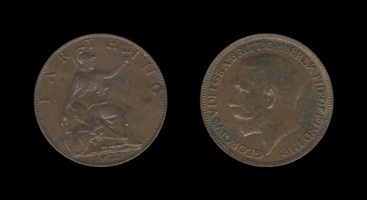 United Kingdom Velika Britanija 1 Farthing 1922 – George V