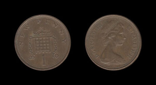 United Kingdom Velika Britanija 1 New Penny 1975 – Elizabeth II