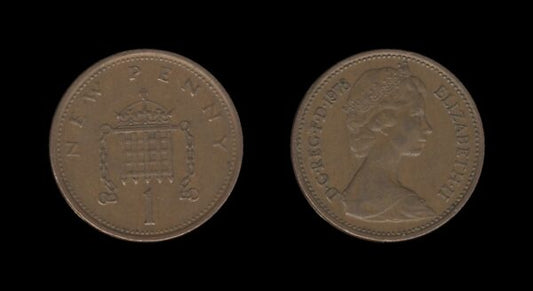 United Kingdom Velika Britanija 1 New Penny 1978 – Elizabeth II