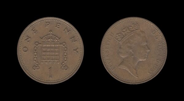 United Kingdom Velika Britanija 1 Penny 1985 – Elizabeth II