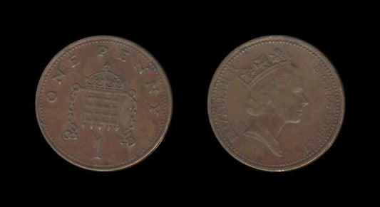 United Kingdom Velika Britanija 1 Penny 1987 – Elizabeth II